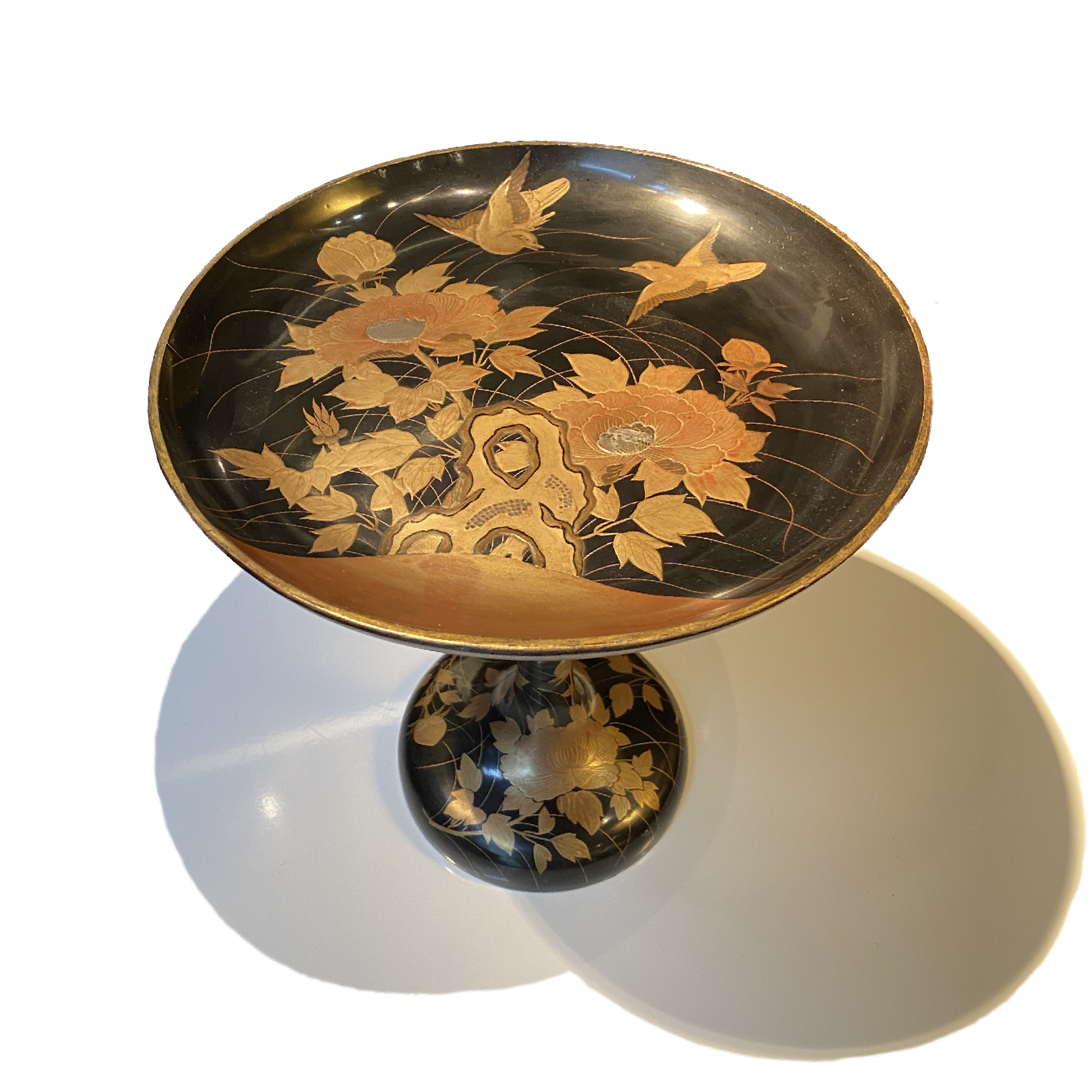 Vendu, Japon,  Takatsuki en laque (plateau  pied central), 19e sicle