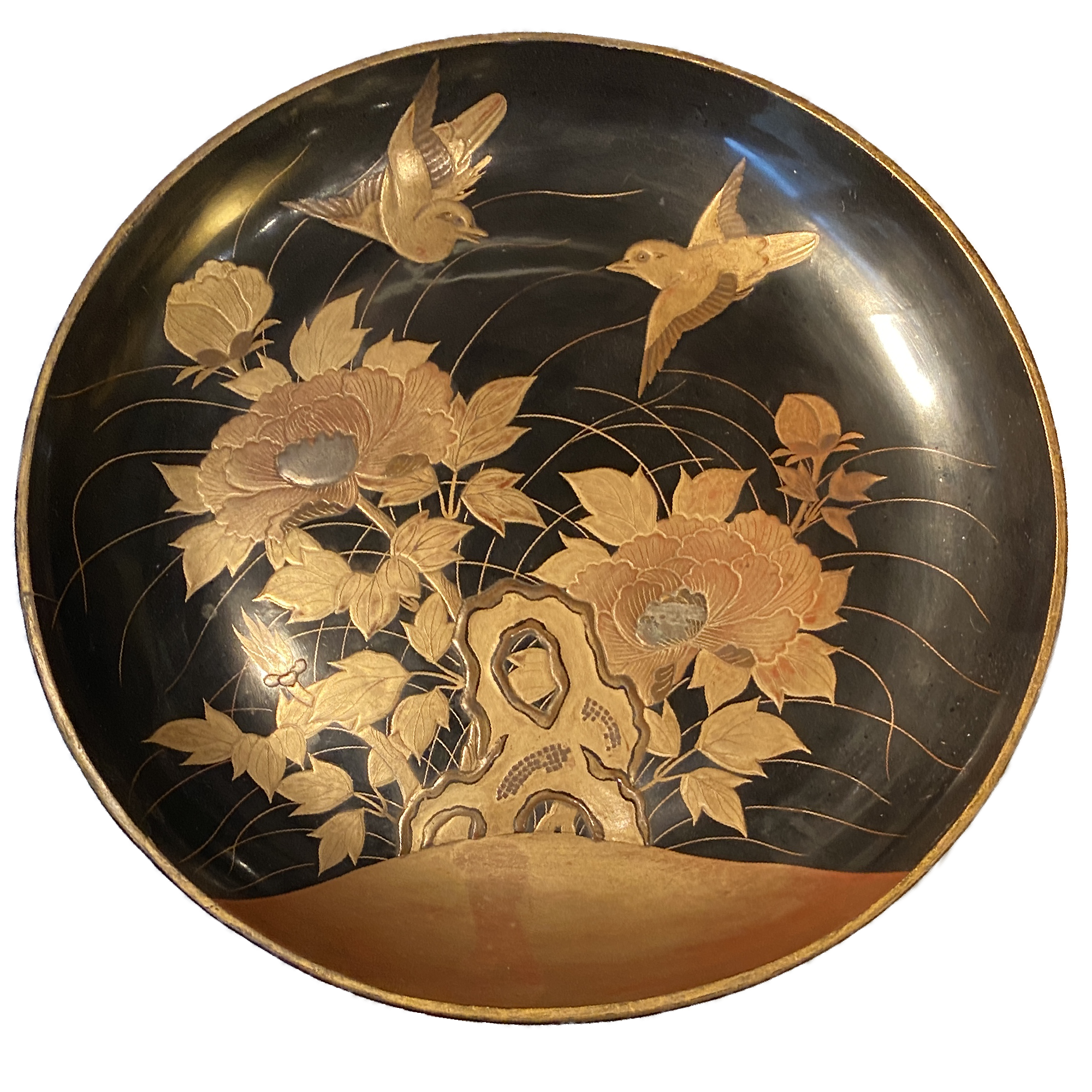 Vendu, Japon,  Takatsuki en laque (plateau  pied central), 19e sicle