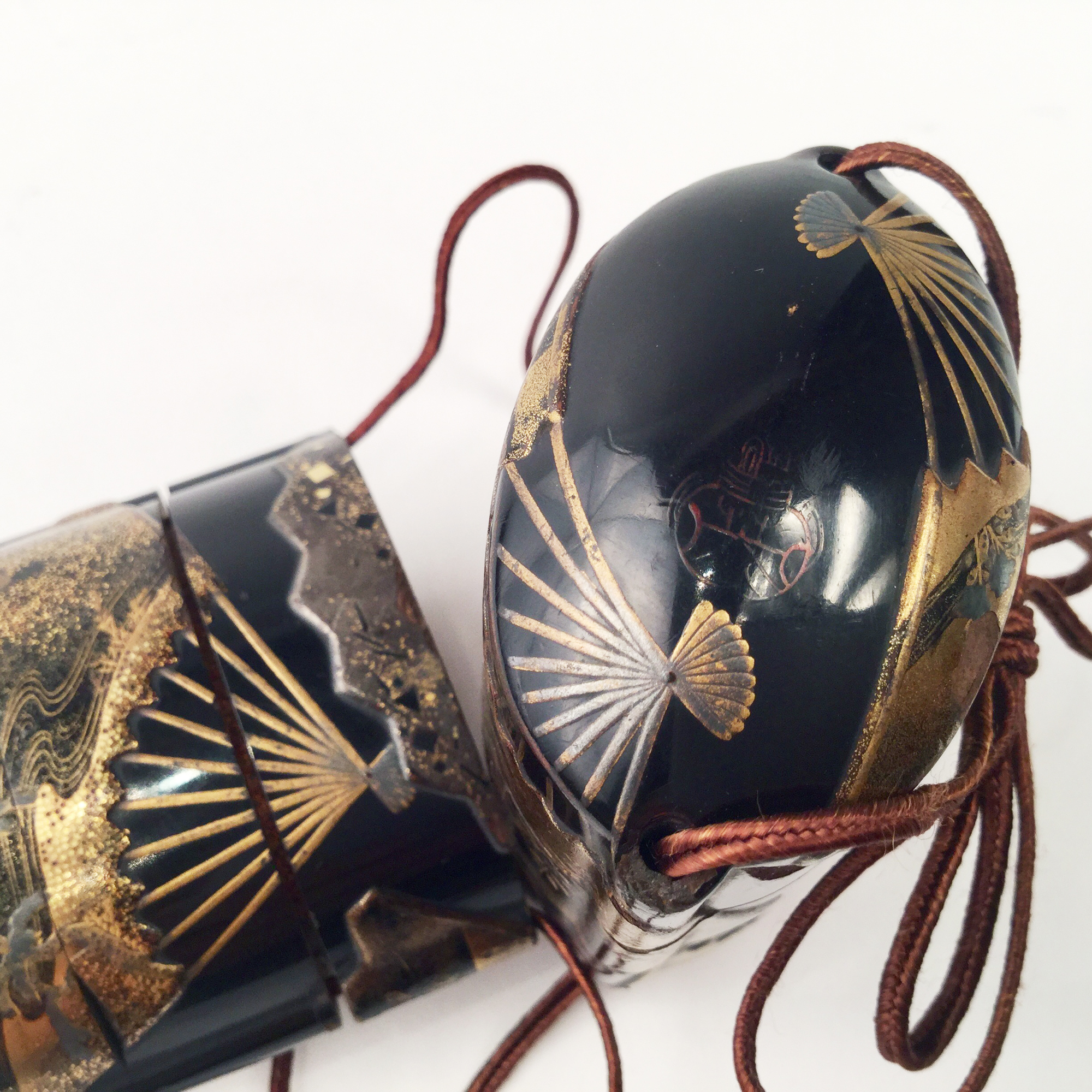 VOLE. <br>Japon, Inro en laque, Kajikawa, Epoque Edo, dbut 19me.