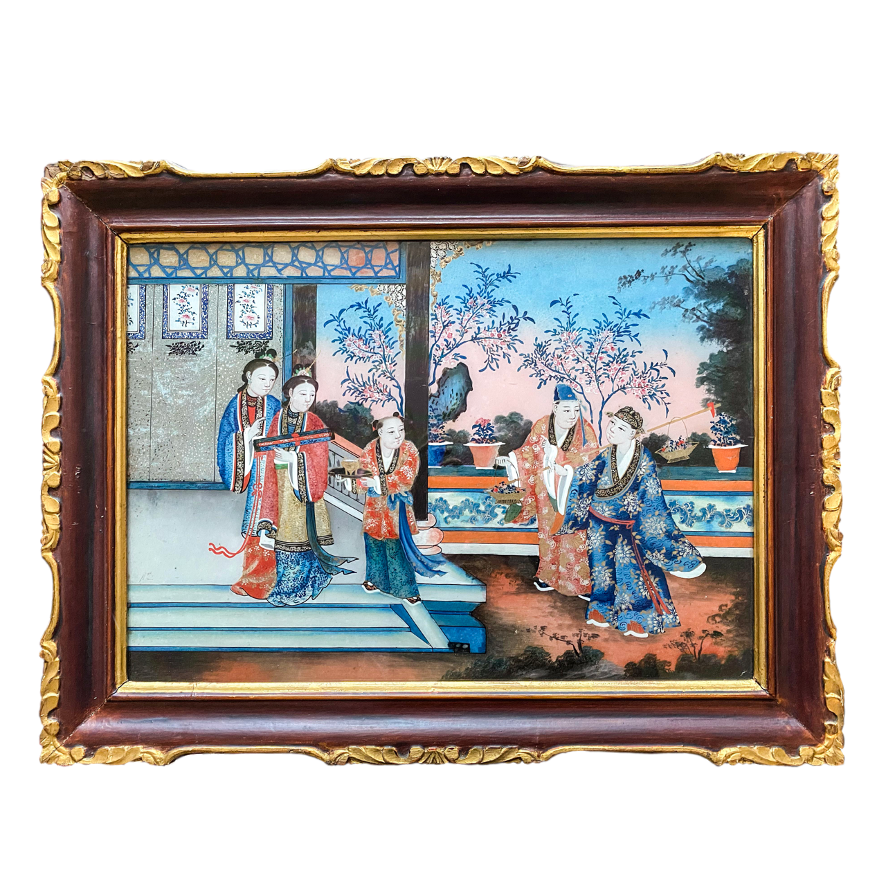 Vendu/Sold Chine, Fix sous verre vers 1840/60