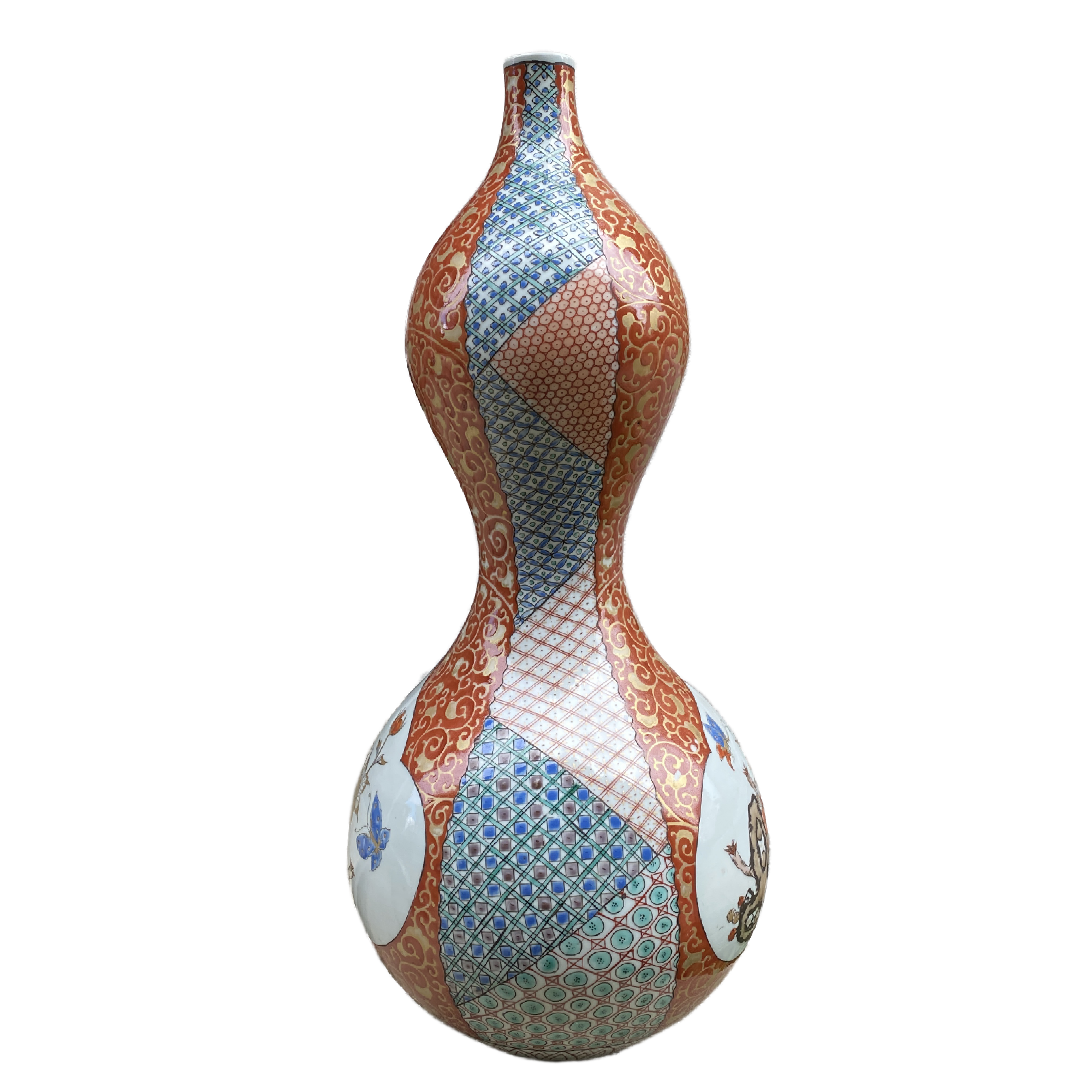 Japon, vase e porcelaine de Kutani, 19me sicle
