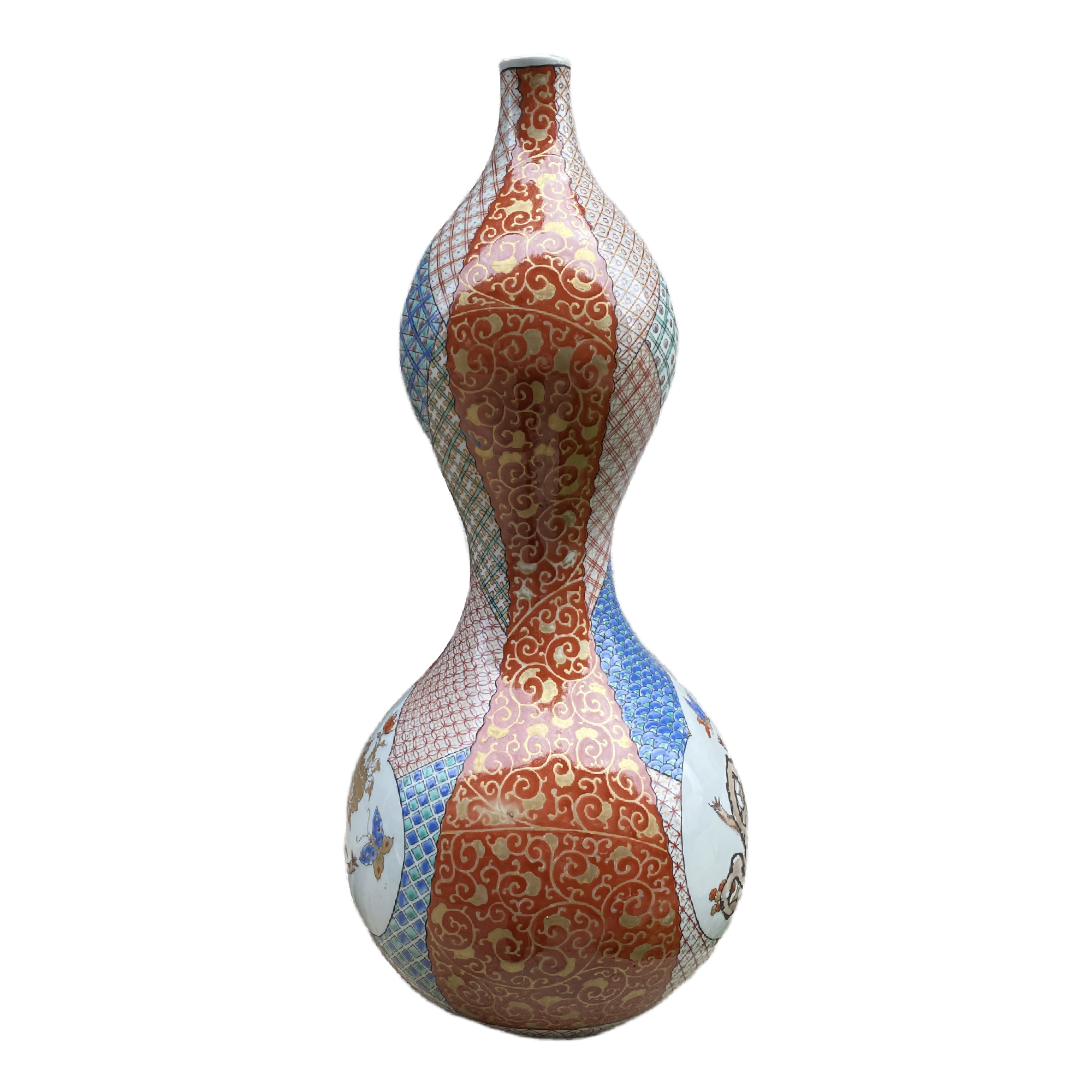 Japon, vase e porcelaine de Kutani, 19me sicle