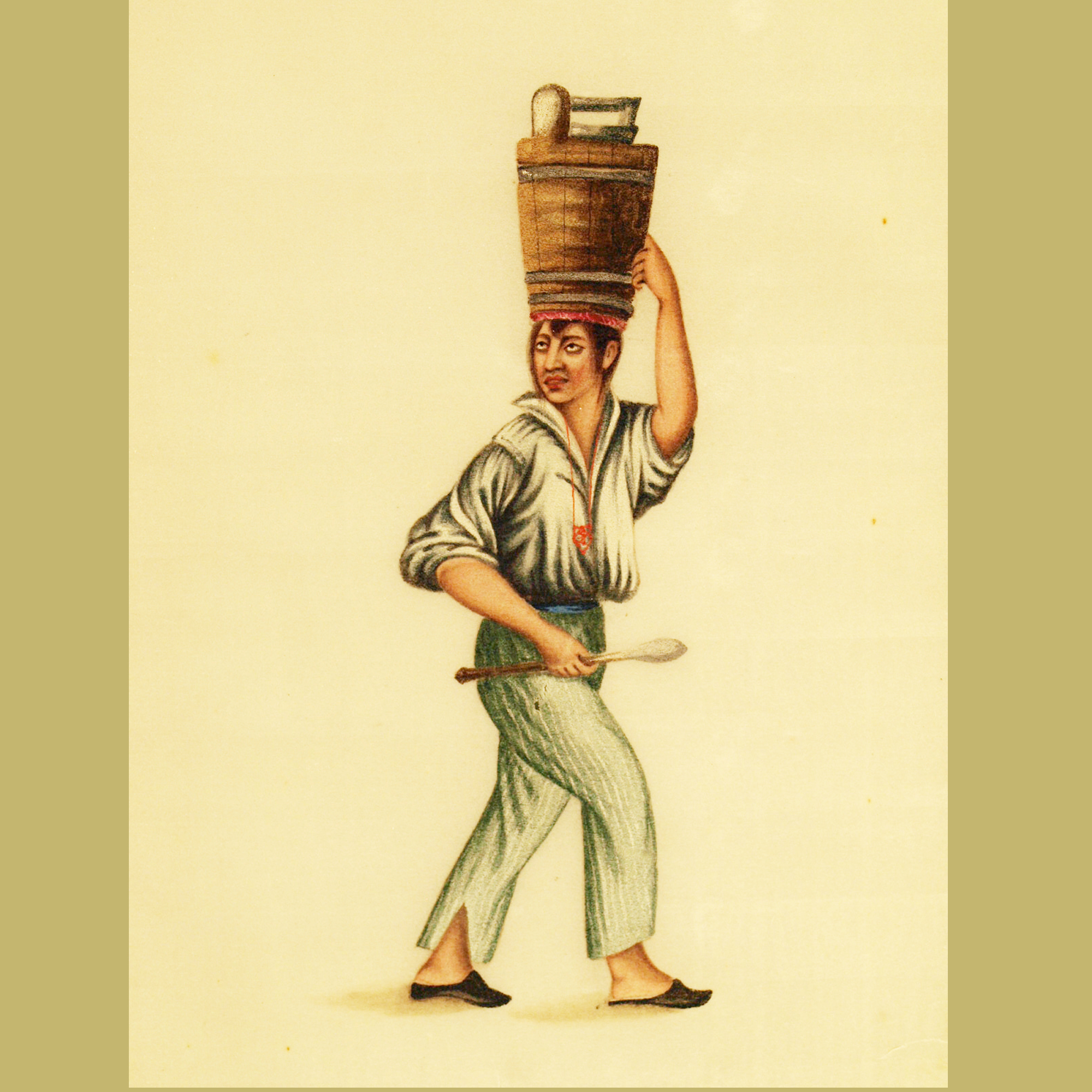 Chine, trs rare suite de 11 peintures, XIXme sicle.
