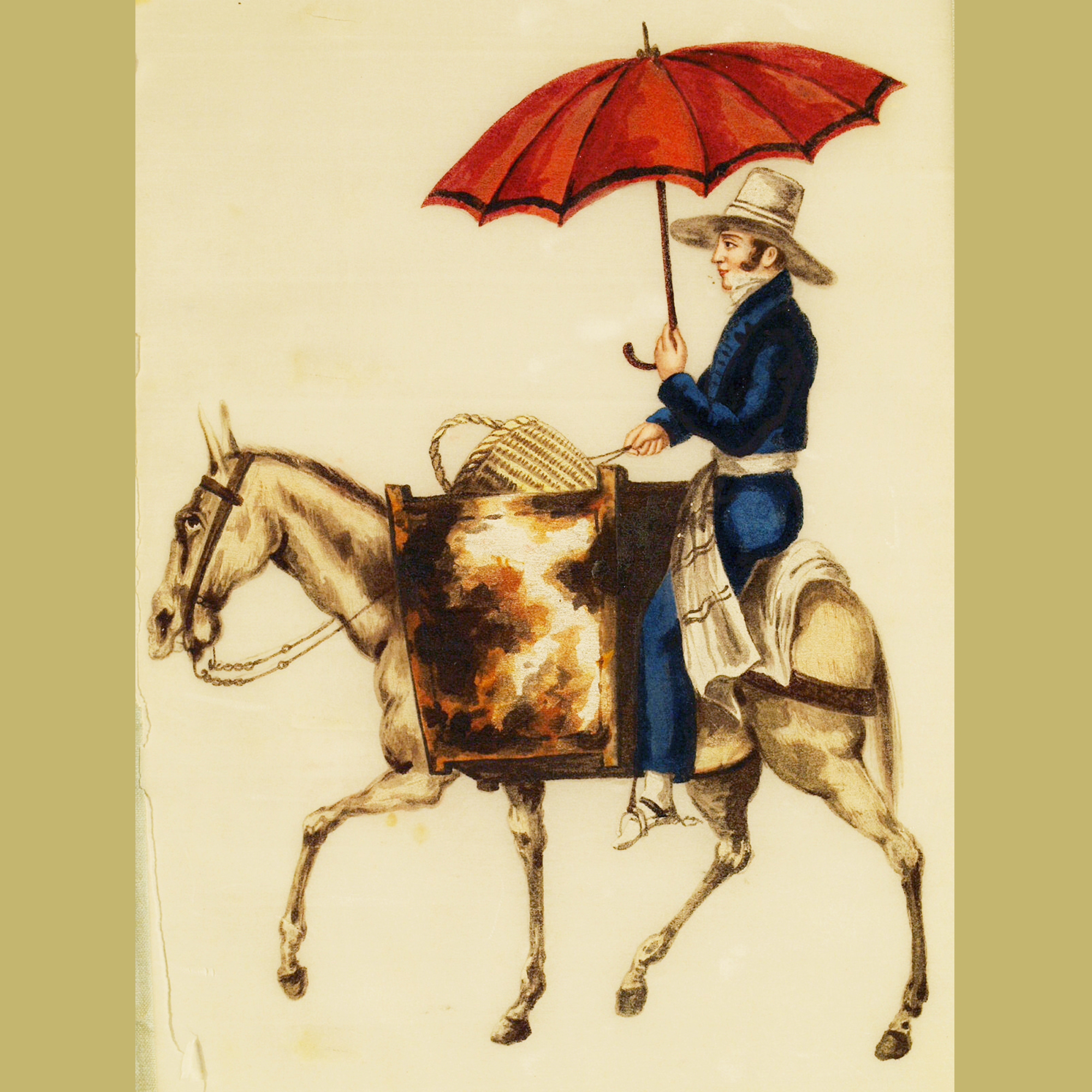 Chine, trs rare suite de 11 peintures, XIXme sicle.