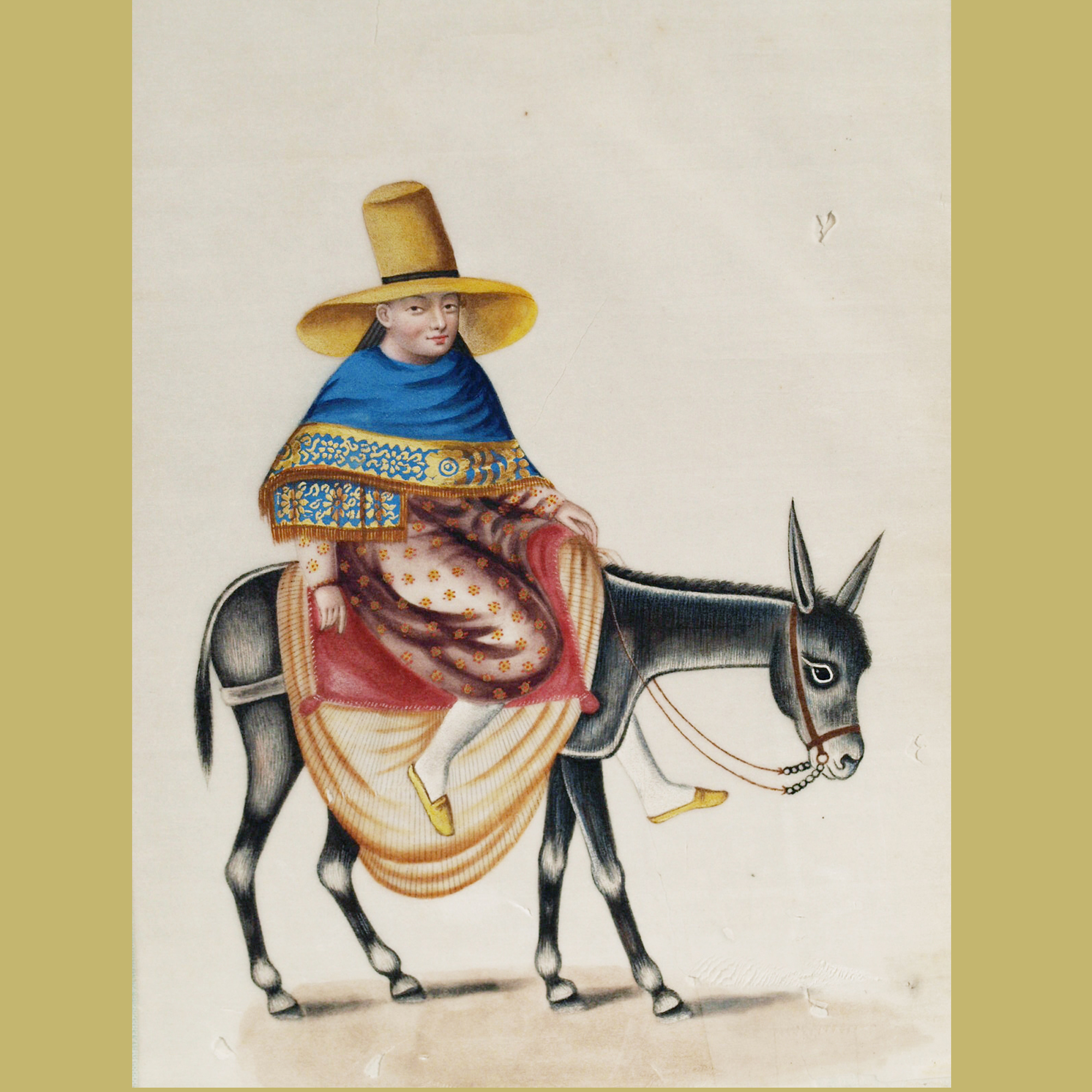 Chine, trs rare suite de 11 peintures, XIXme sicle.