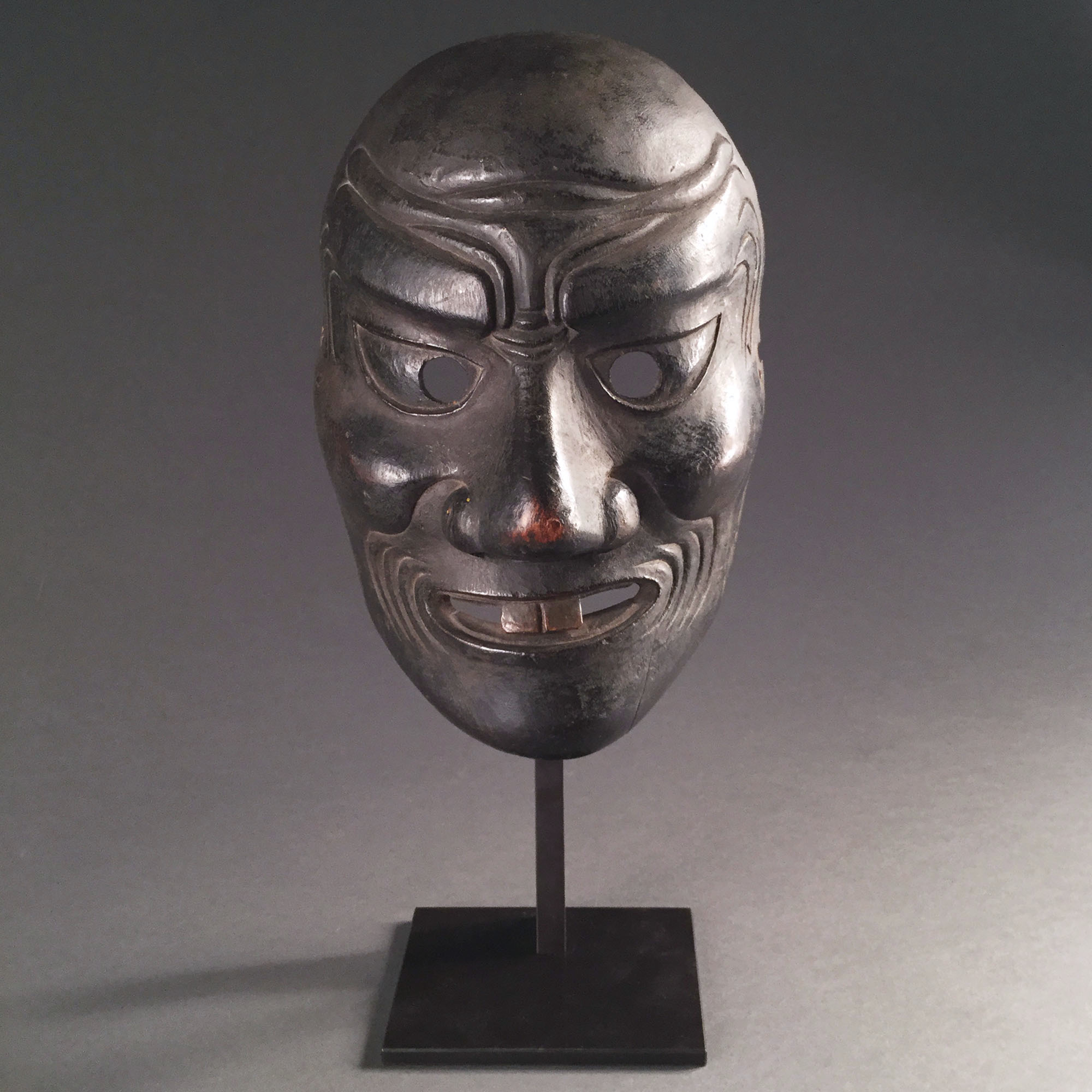 Japon, masque sculpt, poque Edo, 17-18me sicle.