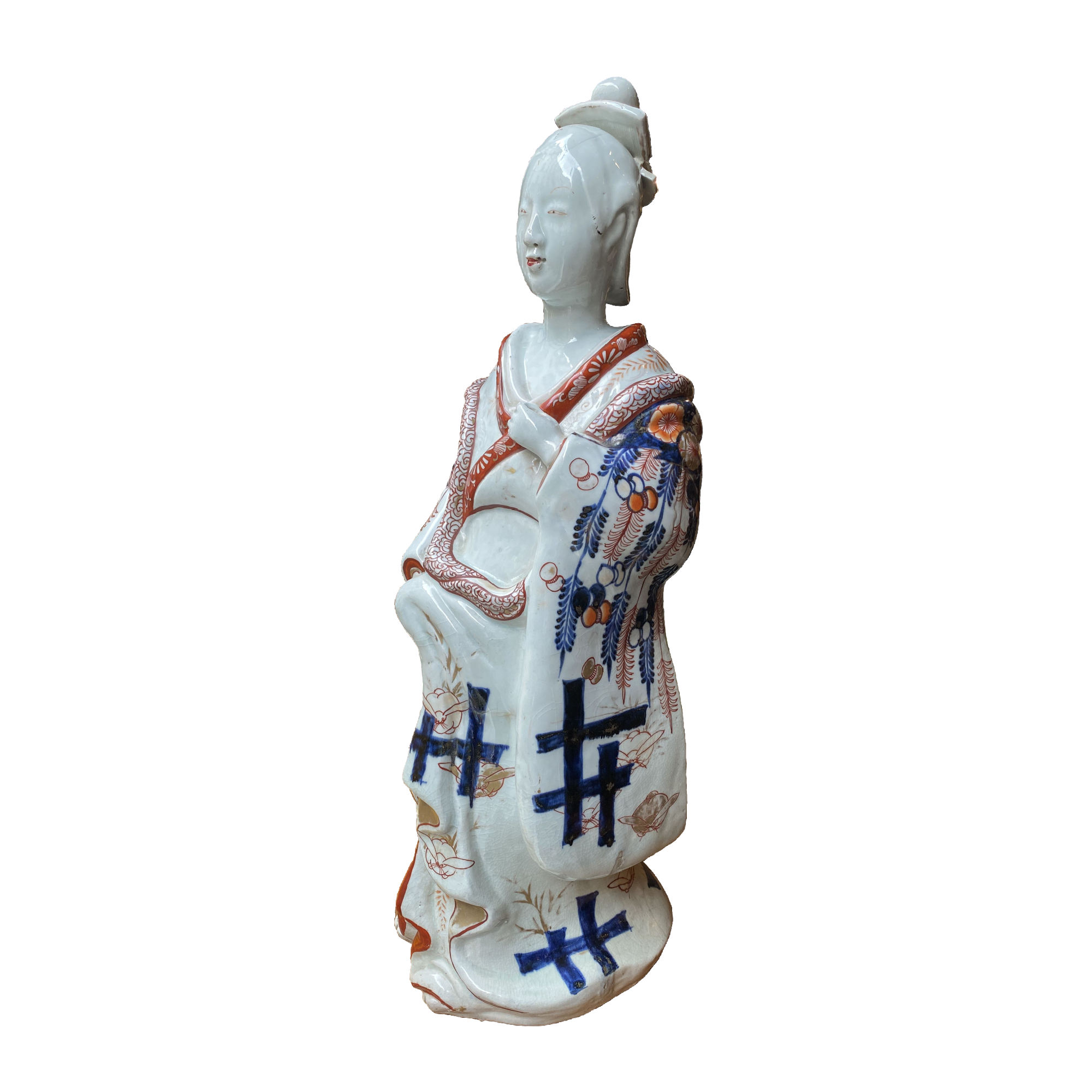 Japon, Bijin en porcelaine d'Arita Imari, vers 1690, période Genroku