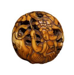 Ryusa Manju, Tennin,Ecole Asakusa, Tokyo, époque Edo