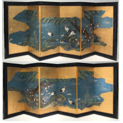 VENDU/ SOLD Japon, Pare de petits paravents vers 1900/20