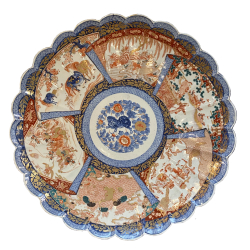 Vendu Japon, Arita, Très Grand plat Imari, époque Meiji., Grand plat Imari époque meiji