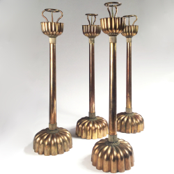 VENDU/SOLD Japon, grands bougeoirs par Nakagawa Jyouëki IX, époque Meiji