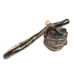 VENDU/SOLD Japon,Rare ensemble de fumeur en corail noir, époque Meiji.