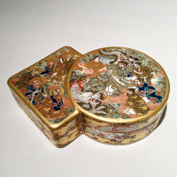 VENDU, Japon, Satsuma, Kogo signé Shozan, époque Meiji.