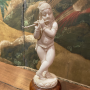 Krishna jouant de la flute, ivoire Anglo-Indien, fin du  19me Sicle