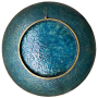 Japon, trs grand plat en maux cloisonn, XIXe sicle.