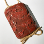 Vendu / Sold Inro en laque rouge tsuishu, Japon poque Edo
