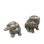 VENDU/SOLD apon, deux petits chiens, porcelaine de Kutani, 19me sicle