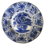 Japan, grand plat blanc, Arita, poque Edo.