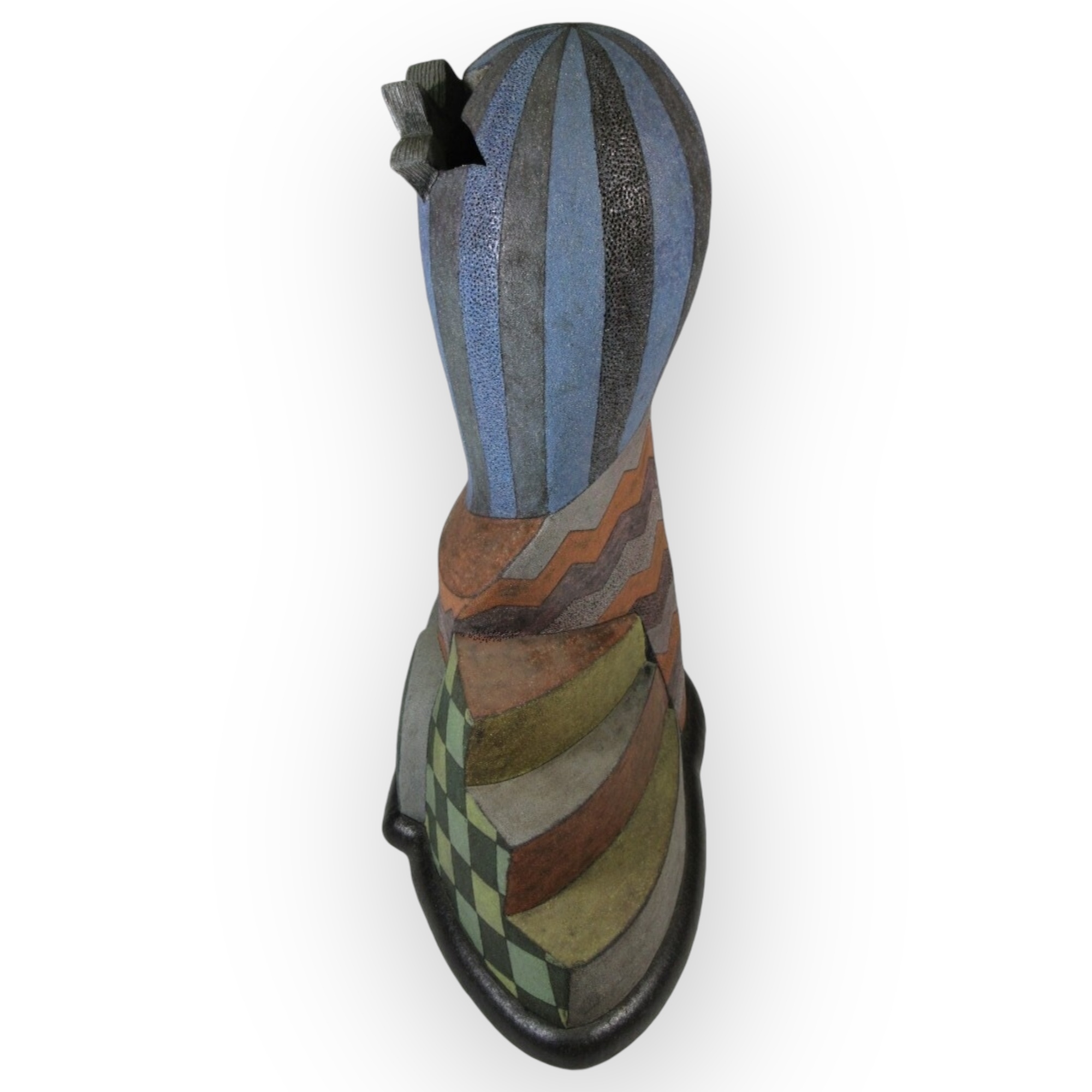 Japon, Vase sculpture, Plante Exotique, Shimura Noriyuki, vers1990