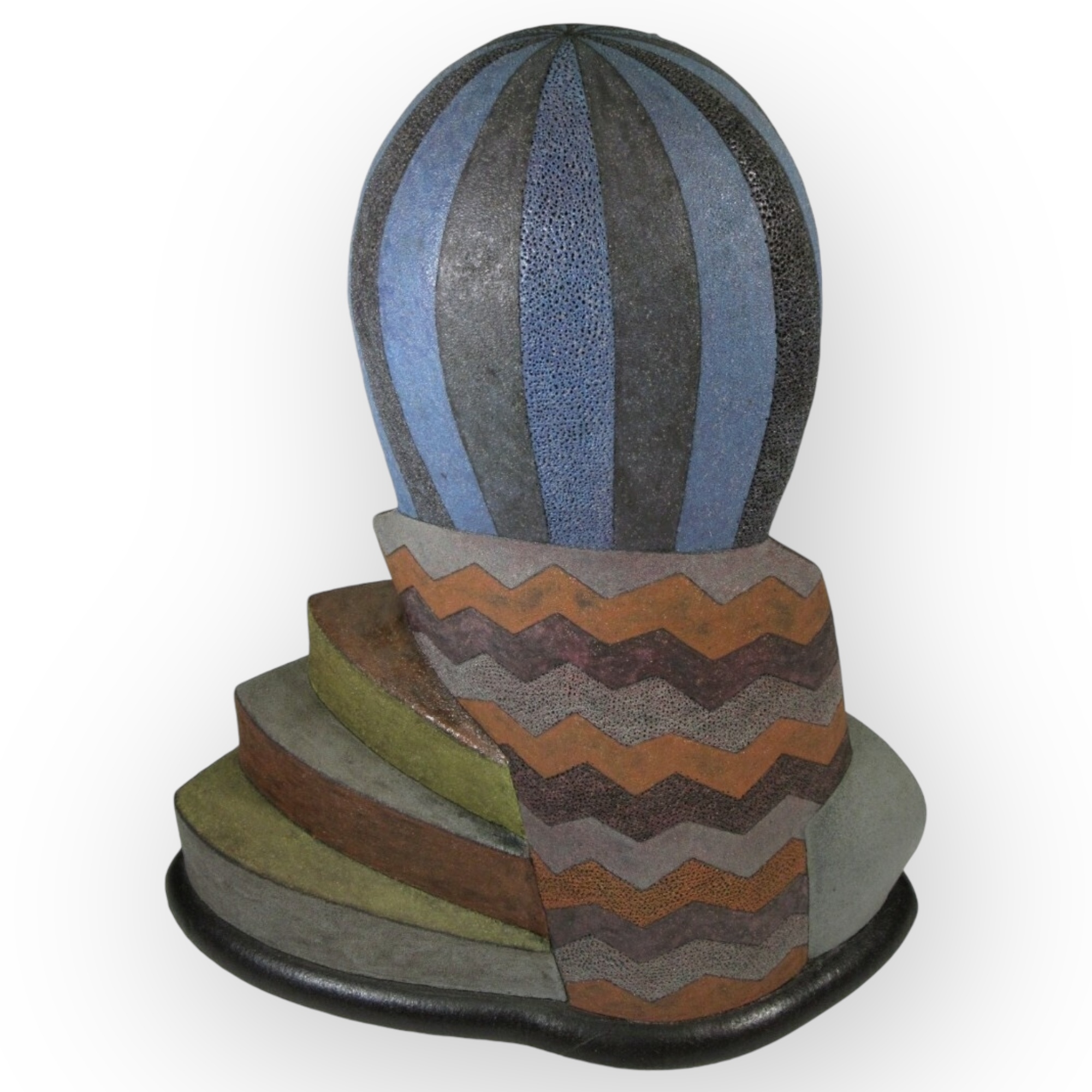 Japon, Vase sculpture, Plante Exotique, Shimura Noriyuki, vers1990