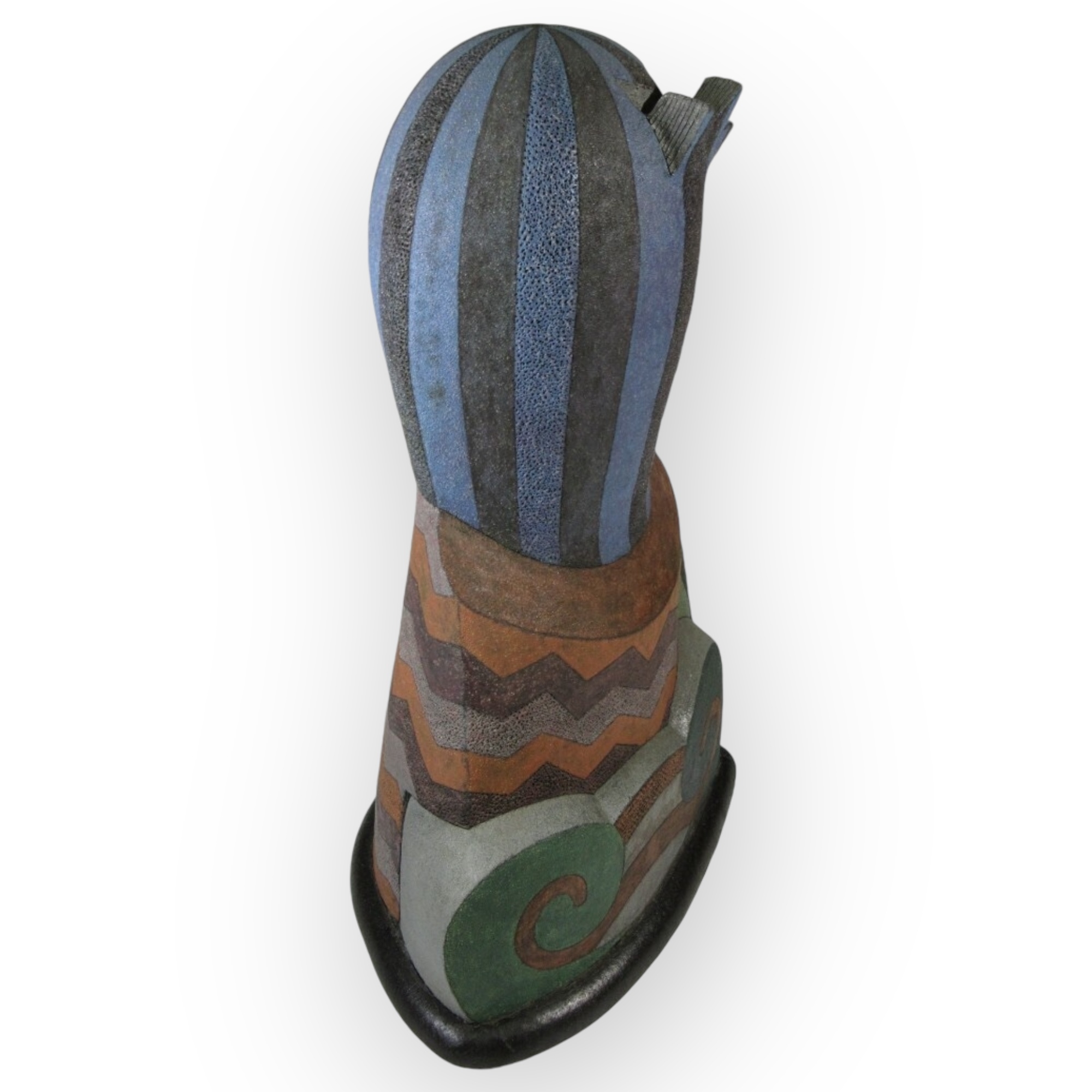 Japon, Vase sculpture, Plante Exotique, Shimura Noriyuki, vers1990