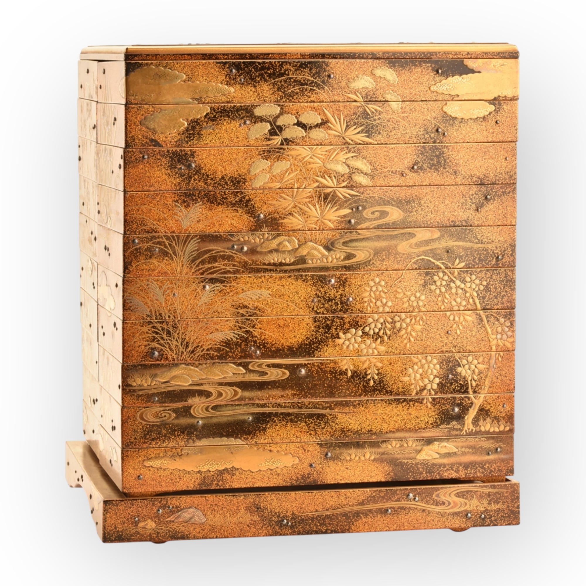 Suzuribako  20 cases, Japon, poque Edo, 18 me sicle