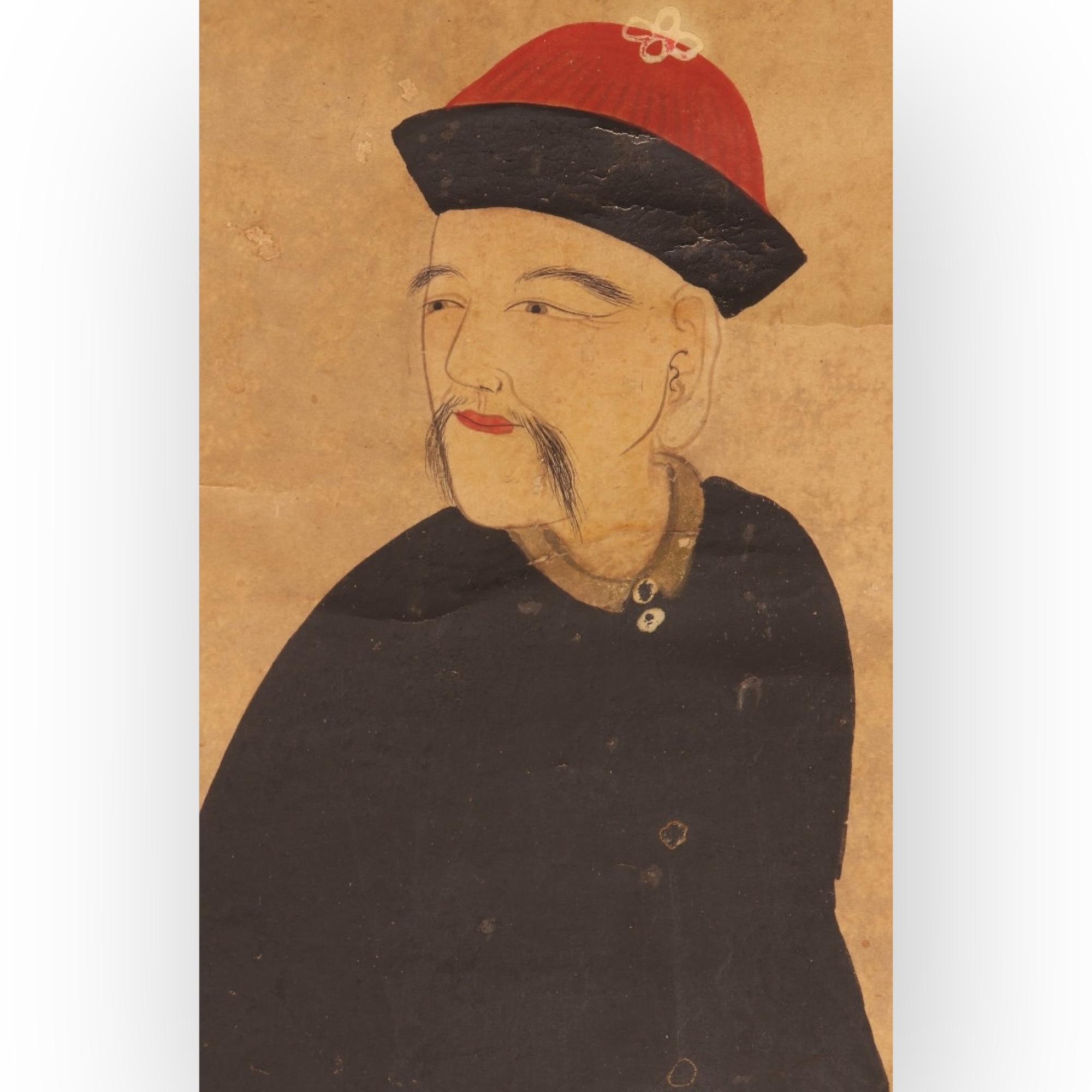 Paire de peintures, Marchands trangers, att  Kawahara Keiga, Japon vers 1820