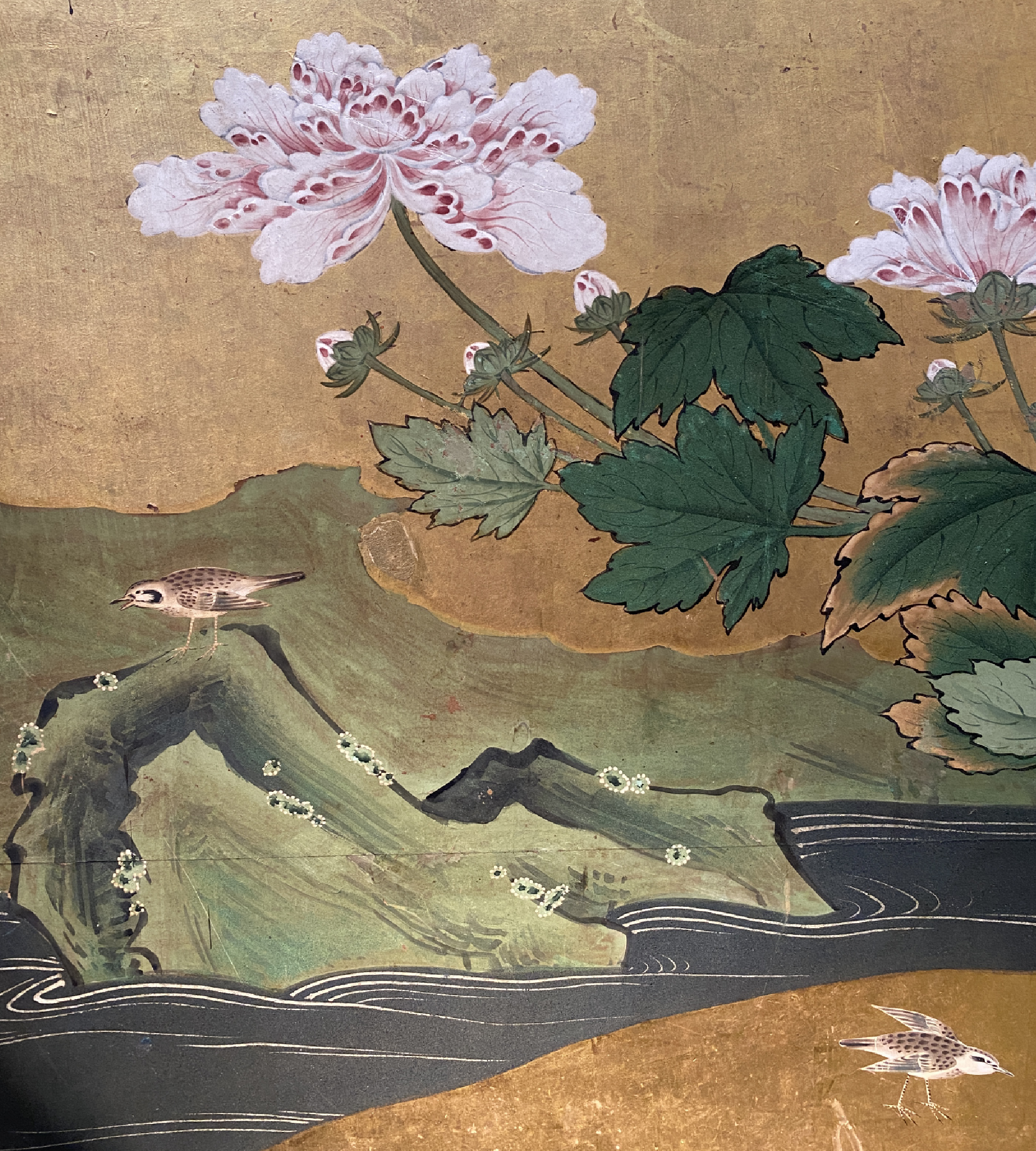 Vendu Japon, Paravent  six feuilles, cole de Kano, priode Edo