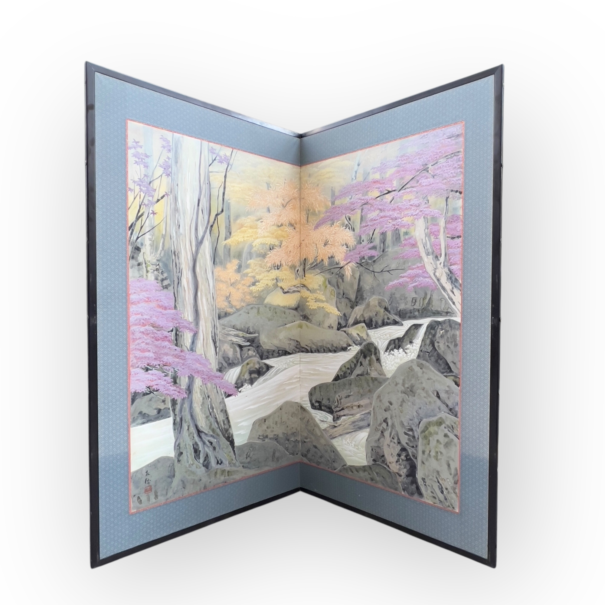 Paravent  deux feuilles, Nihonga, Hirai Baisen (1889-1969), dbut de lre Shōwa (annes 1940)