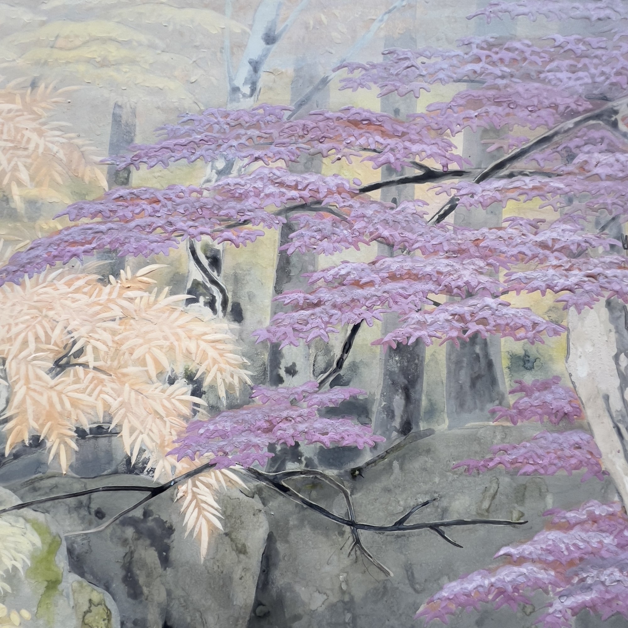 Paravent  deux feuilles, Nihonga, Hirai Baisen (1889-1969), dbut de lre Shōwa (annes 1940)