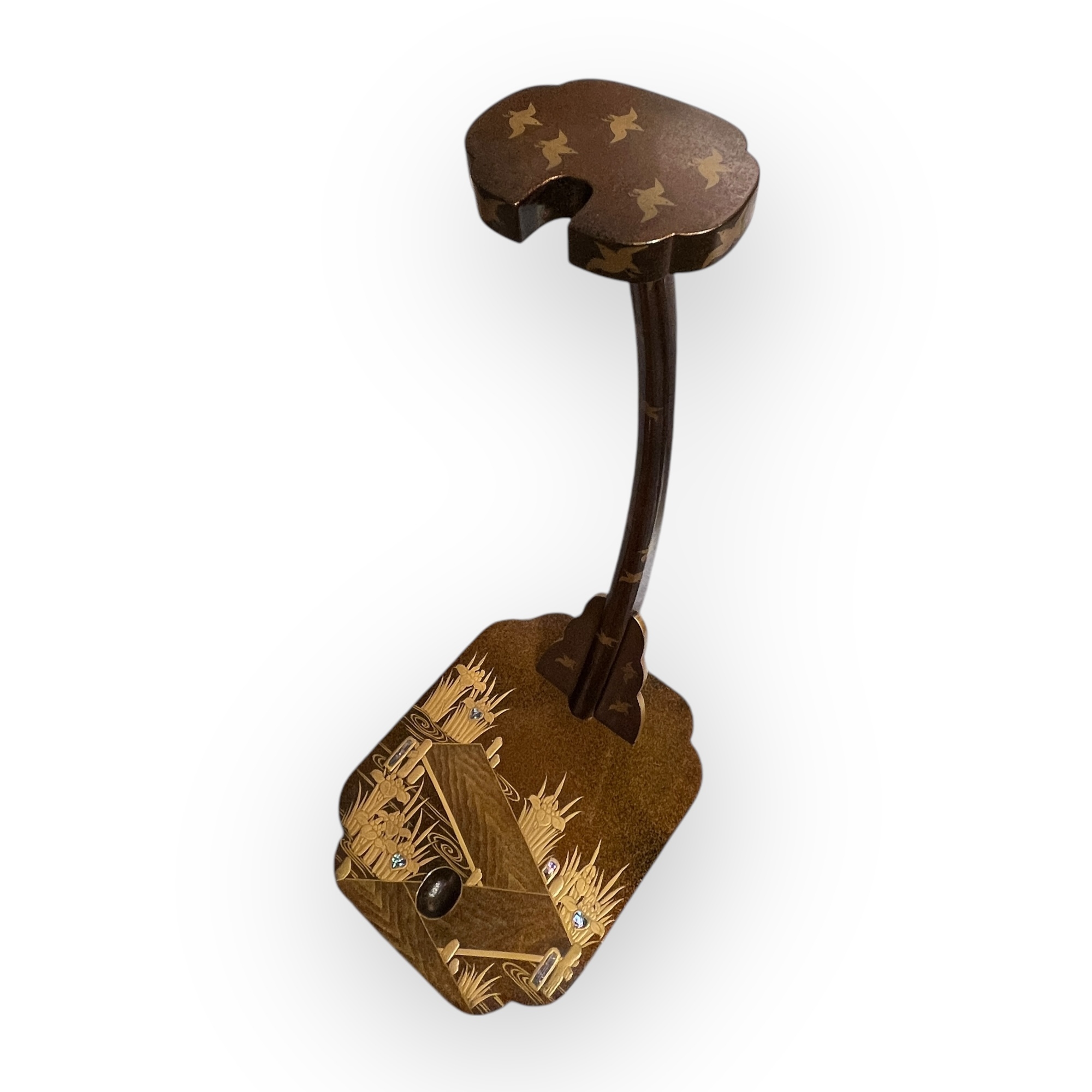 Japon, Porte-katana japonais en laque  Tashi Kake, poque Meiji (19ᵉ sicle)