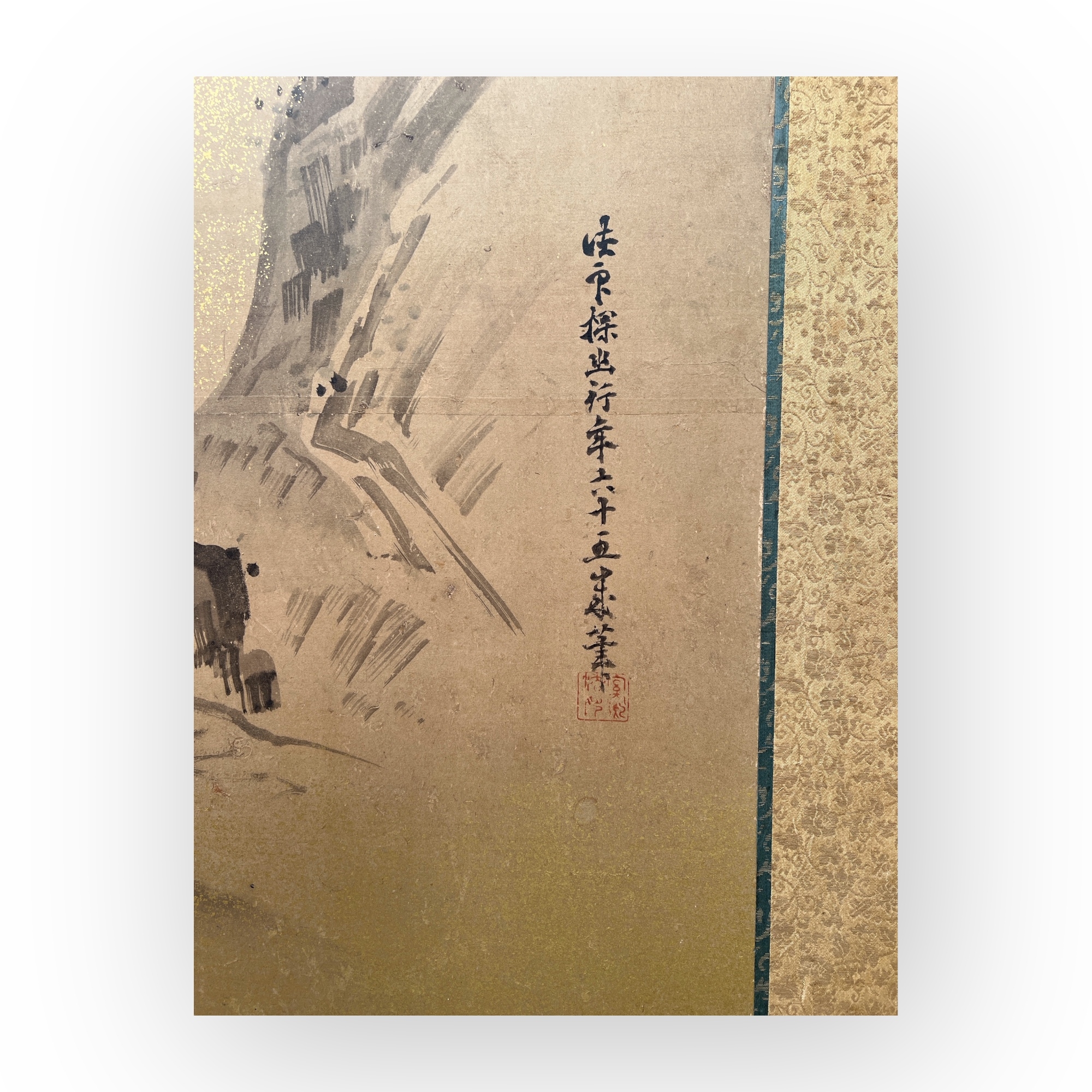 Paravent  six feuilles, cole de Kano,Japon poque Edo