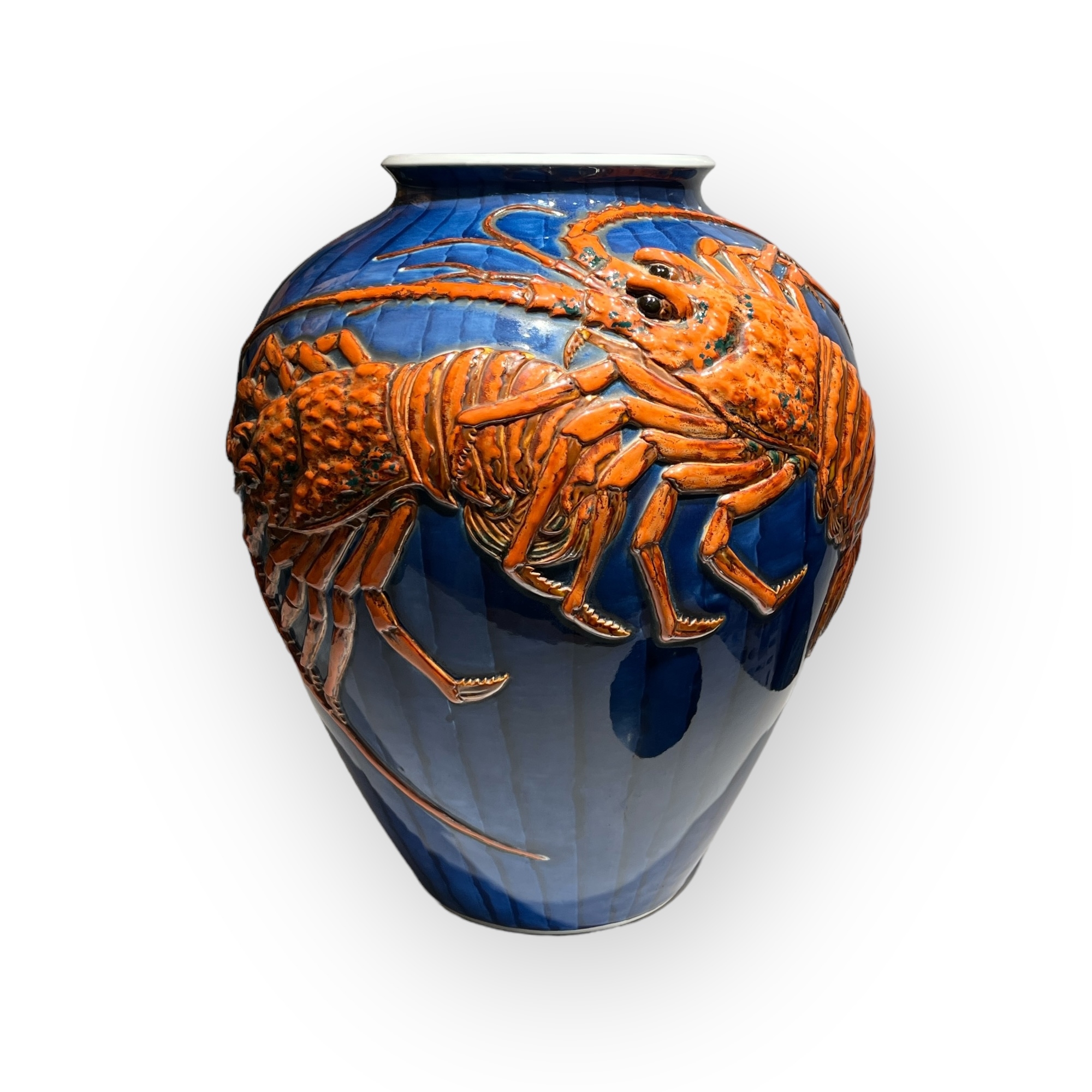 VENDU Grand vase sign Tetsuzan, Japon Arita vers 1950