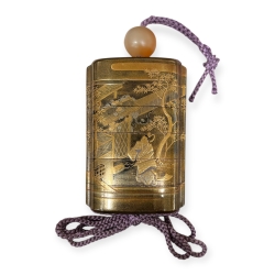 Inro à 5 cases, Hara Yoyusai 1769-1845, Japon, époque Edo