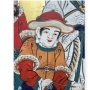 Japon, Paravent  deux feuilles, Les marchands Chinois, poque Edo.