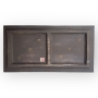 Plaque en cramique grave et maille, Asano Masaru, vers 1980.