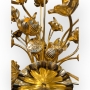 Vendu/ sold Ensemble de 26 fleurs et feuilles de lotus en bois dor, Japon, poque Showa.