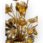 Vendu/ sold Ensemble de 26 fleurs et feuilles de lotus en bois dor, Japon, poque Showa.