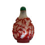 Chine, flacon tabatire en  verre overlay, 18me sicle