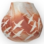 Hayashi Shotaro, Vase aux grues vers 1990